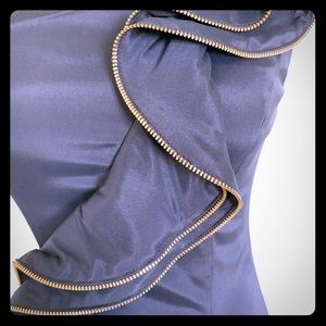 NWT Cache “zipper ruffle” dress